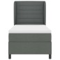 vidaXL Letto con materasso a molle grigio scuro, 90x190 cm, tessuto vidaXL Letto con materasso a molle grigio scuro, 90x190 cm, tessuto