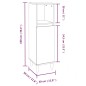 Set Mobili da Bagno 3 pz Grigio Sonoma in Legno Multistrato Set Mobili da Bagno 3 pz Grigio Sonoma in Legno Multistrato