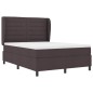 vidaXL Letto a molle con materasso marrone scuro 160x200 cm, tessuto vidaXL Letto a molle con materasso marrone scuro 160x200 cm, tessuto