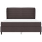 vidaXL Letto con Materasso a Molle Marrone Scuro 180x200 cm