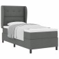 vidaXL Rete a molle con materasso grigio scuro 80 x 200 cm