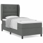 vidaXL Rete a molle con materasso grigio scuro 80 x 200 cm
