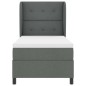 vidaXL Rete a molle con materasso grigio scuro 80 x 200 cm