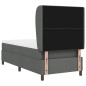vidaXL Rete a molle con materasso grigio scuro 80 x 200 cm