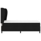 vidaXL Letto a molle con materasso nero 100x200 cm in tessuto vidaXL Letto a molle con materasso nero 100x200 cm in tessuto