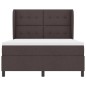 vidaXL Letto a molle con materasso marrone scuro, 140x190 cm, in tessuto vidaXL Letto a molle con materasso marrone scuro, 140x190 cm, in tessuto