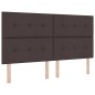 vidaXL Letto con Molle e Materasso in Marrone Scuro, 180x200 cm, Tessuto vidaXL Letto con Molle e Materasso in Marrone Scuro, 180x200 cm, Tessuto