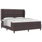 vidaXL Letto con Molle e Materasso in Marrone Scuro, 180x200 cm, Tessuto vidaXL Letto con Molle e Materasso in Marrone Scuro, 180x200 cm, Tessuto