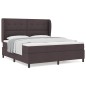 vidaXL Letto con Molle e Materasso in Marrone Scuro, 180x200 cm, Tessuto vidaXL Letto con Molle e Materasso in Marrone Scuro, 180x200 cm, Tessuto