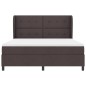 vidaXL Letto con Molle e Materasso in Marrone Scuro, 180x200 cm, Tessuto vidaXL Letto con Molle e Materasso in Marrone Scuro, 180x200 cm, Tessuto