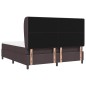 vidaXL Letto con Molle e Materasso in Marrone Scuro, 180x200 cm, Tessuto vidaXL Letto con Molle e Materasso in Marrone Scuro, 180x200 cm, Tessuto
