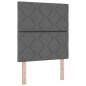 vidaXL Letto a Molle con Materasso Grigio Scuro, 80 x 200 cm, in Tessuto vidaXL Letto a Molle con Materasso Grigio Scuro, 80 x 200 cm, in Tessuto