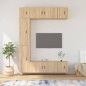 Set di Mobili Porta TV 7 pz Rovere Sonoma in Legno Multistrato Set di Mobili Porta TV 7 pz Rovere Sonoma in Legno Multistrato
