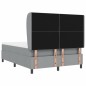 vidaXL Letto con materasso a molle - Grigio chiaro, 140x200 cm, Tessuto vidaXL Letto con materasso a molle - Grigio chiaro, 140x200 cm, Tessuto