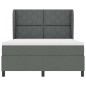 vidaXL Letto Box Spring Grigio Scuro, 140x200 cm in Tessuto vidaXL Letto Box Spring Grigio Scuro, 140x200 cm in Tessuto