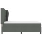 vidaXL Letto Box Spring Grigio Scuro, 140x200 cm in Tessuto vidaXL Letto Box Spring Grigio Scuro, 140x200 cm in Tessuto