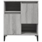 Credenze 2pz Grigio Sonoma 60x35x70 cm in Legno Multistrato Credenze 2pz Grigio Sonoma 60x35x70 cm in Legno Multistrato