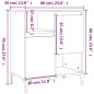 Credenze 2pz Grigio Sonoma 60x35x70 cm in Legno Multistrato Credenze 2pz Grigio Sonoma 60x35x70 cm in Legno Multistrato