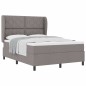 vidaXL Letto a molle con materasso tortora, 160x200 cm in tessuto vidaXL Letto a molle con materasso tortora, 160x200 cm in tessuto