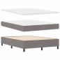 vidaXL Letto a molle con materasso tortora, 160x200 cm in tessuto vidaXL Letto a molle con materasso tortora, 160x200 cm in tessuto