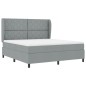 vidaXL Letto a molle con materasso - Grigio chiaro, 180x200 cm, in tessuto vidaXL Letto a molle con materasso - Grigio chiaro, 180x200 cm, in tessuto