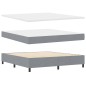 vidaXL Letto a molle con materasso - Grigio chiaro, 180x200 cm, in tessuto vidaXL Letto a molle con materasso - Grigio chiaro, 180x200 cm, in tessuto