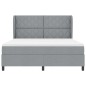 vidaXL Letto a molle con materasso - Grigio chiaro, 180x200 cm, in tessuto vidaXL Letto a molle con materasso - Grigio chiaro, 180x200 cm, in tessuto