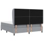 vidaXL Letto a molle con materasso - Grigio chiaro, 180x200 cm, in tessuto vidaXL Letto a molle con materasso - Grigio chiaro, 180x200 cm, in tessuto