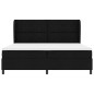 vidaXL Letto a Molle Box con Materasso , Nero, 200x200 cm, Tessuto