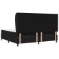 vidaXL Letto a Molle Box con Materasso , Nero, 200x200 cm, Tessuto