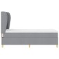 vidaXL Letto a Box con Materasso Grigio Chiaro, 100x200 cm in Tessuto vidaXL Letto a Box con Materasso Grigio Chiaro, 100x200 cm in Tessuto