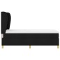 vidaXL Letto Box Spring con Materasso Nero 100x200 cm Tessuto vidaXL Letto Box Spring con Materasso Nero 100x200 cm Tessuto