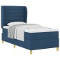 vidaXL Letto a Contenitore con Materasso Blu 100x200 cm Tessuto vidaXL Letto a Contenitore con Materasso Blu 100x200 cm Tessuto
