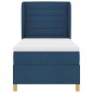 vidaXL Letto a Contenitore con Materasso Blu 100x200 cm Tessuto vidaXL Letto a Contenitore con Materasso Blu 100x200 cm Tessuto