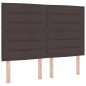 vidaXL Struttura a molle box con materasso marrone scuro 140x190 cm tessuto vidaXL Struttura a molle box con materasso marrone scuro 140x190 cm tessuto