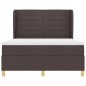 vidaXL Struttura a molle box con materasso marrone scuro 140x190 cm tessuto vidaXL Struttura a molle box con materasso marrone scuro 140x190 cm tessuto