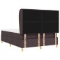 vidaXL Struttura a molle box con materasso marrone scuro 140x190 cm tessuto vidaXL Struttura a molle box con materasso marrone scuro 140x190 cm tessuto