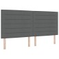 Letto Box Spring vidaXL con Materasso Grigio Scuro 200x200 cm Tessuto