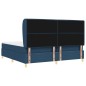 vidaXL Letto a box con materasso Blu 200x200 cm Tessuto