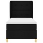 vidaXL Letto Box Spring con Materasso Nero 80x200 cm in Tessuto vidaXL Letto Box Spring con Materasso Nero 80x200 cm in Tessuto