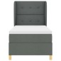 vidaXL Letto Box Spring con Materasso Grigio Scuro 90x200 cm Fabric vidaXL Letto Box Spring con Materasso Grigio Scuro 90x200 cm Fabric