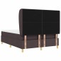 vidaXL Letto a contenitore con materasso Marrone Scuro 140x190 cm Tessuto