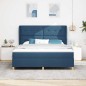 vidaXL Materasso e Rete a Molle Blu 180x200 cm in Tessuto