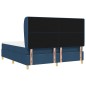 vidaXL Materasso e Rete a Molle Blu 180x200 cm in Tessuto
