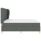 vidaXL Letto a Molle con Materasso Grigio Scuro 200x200 cm in Tessuto vidaXL Letto a Molle con Materasso Grigio Scuro 200x200 cm in Tessuto