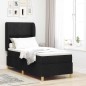 vidaXL Letto Box con Materasso Nero 80x200 cm Tessuto vidaXL Letto Box con Materasso Nero 80x200 cm Tessuto