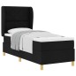 vidaXL Letto Box con Materasso Nero 80x200 cm Tessuto vidaXL Letto Box con Materasso Nero 80x200 cm Tessuto