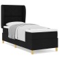vidaXL Letto Box con Materasso Nero 80x200 cm Tessuto vidaXL Letto Box con Materasso Nero 80x200 cm Tessuto