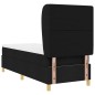 vidaXL Letto Box con Materasso Nero 80x200 cm Tessuto vidaXL Letto Box con Materasso Nero 80x200 cm Tessuto