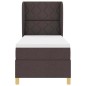 Letto a Box Spring con Materasso vidaXL Marrone Scuro 80x200 cm Tessuto Letto a Box Spring con Materasso vidaXL Marrone Scuro 80x200 cm Tessuto